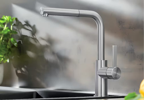 Blanco Lanora-S miješalica za sudoper Supersteel od brušenog nehrđajućeg čelika s izvlačivim tušem