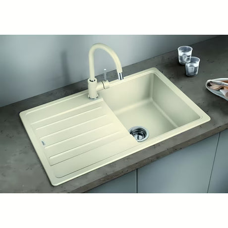 Granitni kuhinjski sudoper Blanco Legra 45 S ocjednom plohom, obostrani, boja kava.