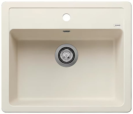 Granitni kuhinjski jednostruki sudoper Blanco Legra 6 u boji bijela soft pro montaža na radnu ploču