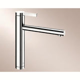 Kromirana jednoručna baterija stojeća miješalica za sudoper Blanco Linee s sa zakretnim izljevom