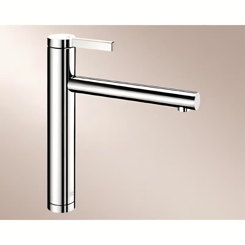 Kromirana jednoručna baterija stojeća miješalica za sudoper Blanco Linee s sa zakretnim izljevom