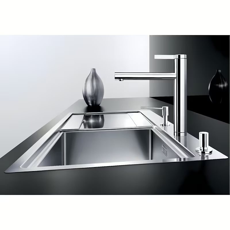Kromirana jednoručna baterija stojeća miješalica za sudoper Blanco Linee s sa zakretnim izljevom