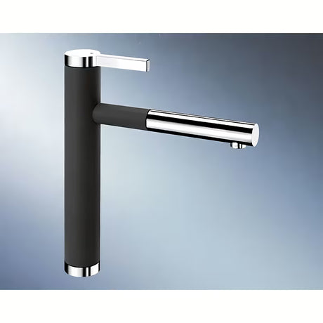 Blanco Linee-S miješalica za sudoper u izvedbi antracit i krom s izvlačnim tušem