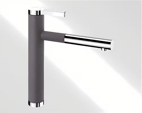 Blanco Linee - S jednoručna baterija miješalica za sudoper s izvlačnim tušem u izvedbi siva stijena/krom