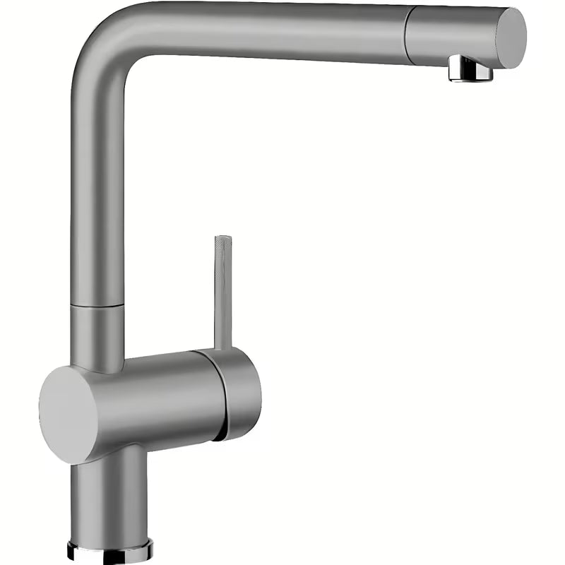 Miješalica za Sudoper Blanco Linus u boji aluminium s površinom Silgranit-look i zakretnim izljevom