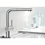 Kromirana miješalica za sudoper Blanco Linus - S izvlačnim tušem i zakretnim izljevom