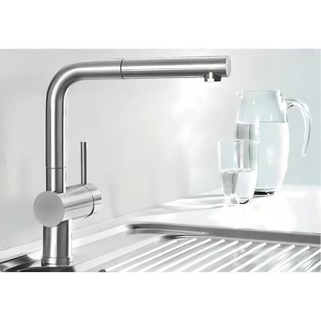 Kromirana miješalica za sudoper Blanco Linus - S izvlačnim tušem i zakretnim izljevom