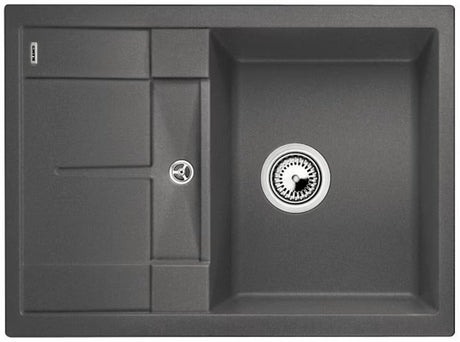 Granitni sudoper  Blanco Metra 45 S Compact s ocjednom plohom u boji siva stijena