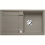 Granitni sudoper  Blanco Metra 5 S ocjeđivačem u boji tartufo pro ugradnja odozgo