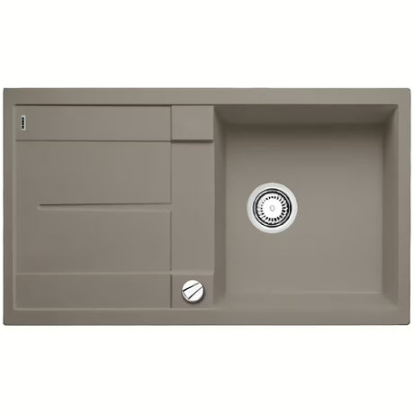 Granitni sudoper  Blanco Metra 5 S ocjeđivačem u boji tartufo pro ugradnja odozgo