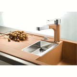 Granitni sudoper  Blanco Metra 6 S tuš kadom s ocjeđivačem u boji tartufo