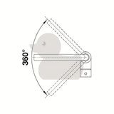 Kromirana miješalica za sudoper Blanco Mila s ručicom i zakretnim izljevom