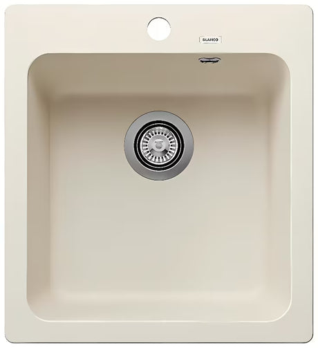 Granitni sudoper  Blanco Naya 45 od materijala Silgranit u boji bijela soft pro montaža na radnu ploču.