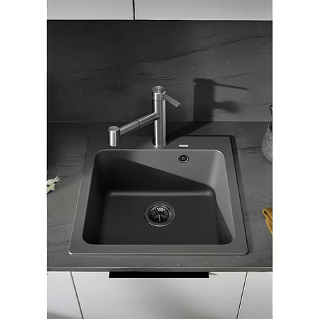 Crni sudoper  Blanco Naya 5 infino od Silgranita pro za gornju montažu na radnu ploču