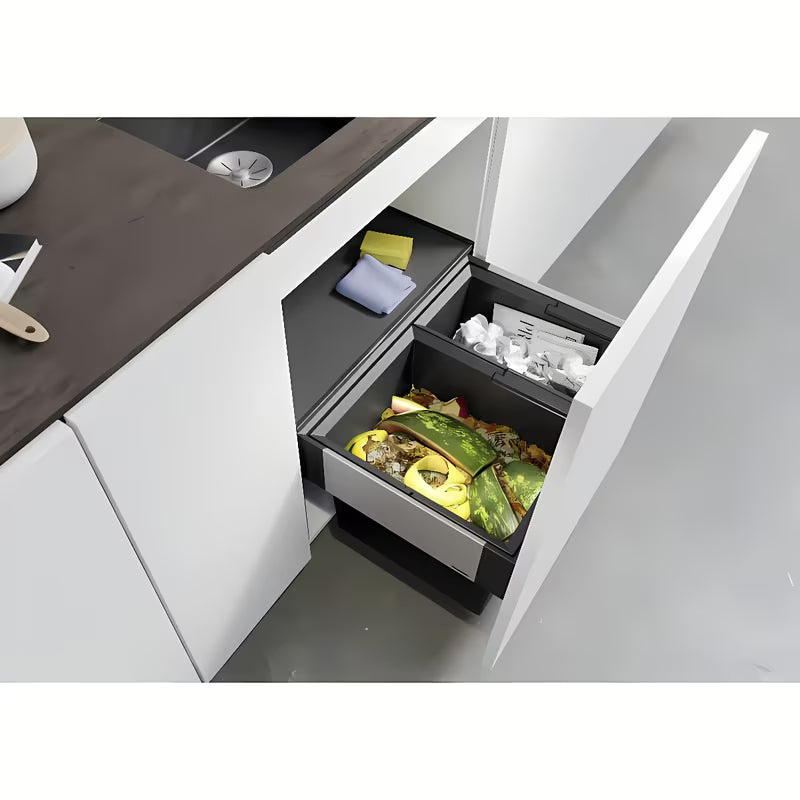 Ugradbeni kanta za otpad Blanco Select II s dvije posude i prednjim izvlačenjem pro za ormarić 60 cm