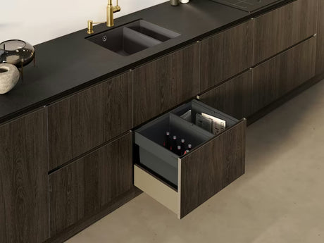 Sustav kanti Blanco Flexon II Low za ladicu s dvije posude pro za razvrstavanje otpada