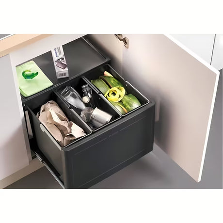 Sivi kanta za otpad Blanco sorter s automatskim izvlačenjem za kuhinjski ormarić