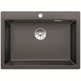 Granitni sudoper  Blanco Pleon 8 Silgranit PuraDur u antracit boji pro ugradnja odozgo