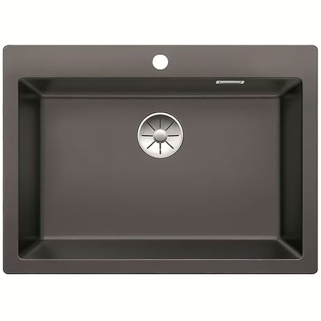 Granitni sudoper  Blanco Pleon 8 Silgranit PuraDur u antracit boji pro ugradnja odozgo