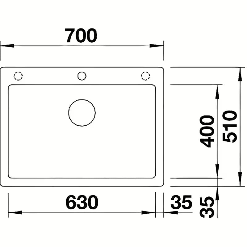 Granitni sudoper  Blanco Pleon 8 Silgranit PuraDur u antracit boji pro ugradnja odozgo