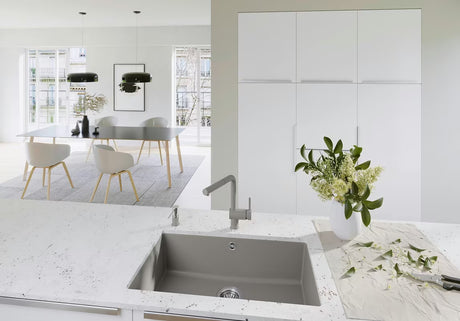 Blanco Rotan 700 U granitni kuhinjski jednostruki sudoper pro donja montaža 73x46 cm u boji vulkanski siva