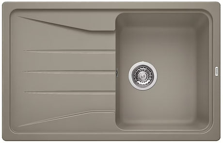 Granitni sudoper  Blanco Sona 45 S ocjednom plohom u boji tartufo pro ugradnja odozgo