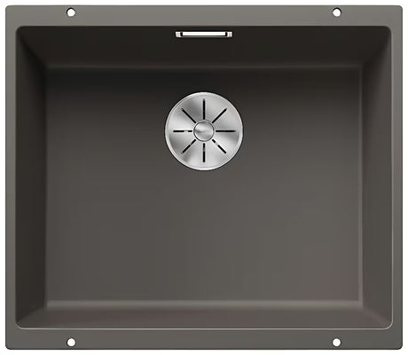 Blanco Subline 500 U granitni kuhinjski jednostruki sudoper pro donja montaža u boji vulkansko siva.