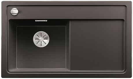 Granitni sudoper  Blanco Zenar 45 S ocjeđivačem u boji antracit, orijentacija sudopera lijevo.