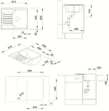 Blanco Zia 40 S granitni sudoper  s ocjednom plohom u boji antracit pro za ugradnju odozgo
