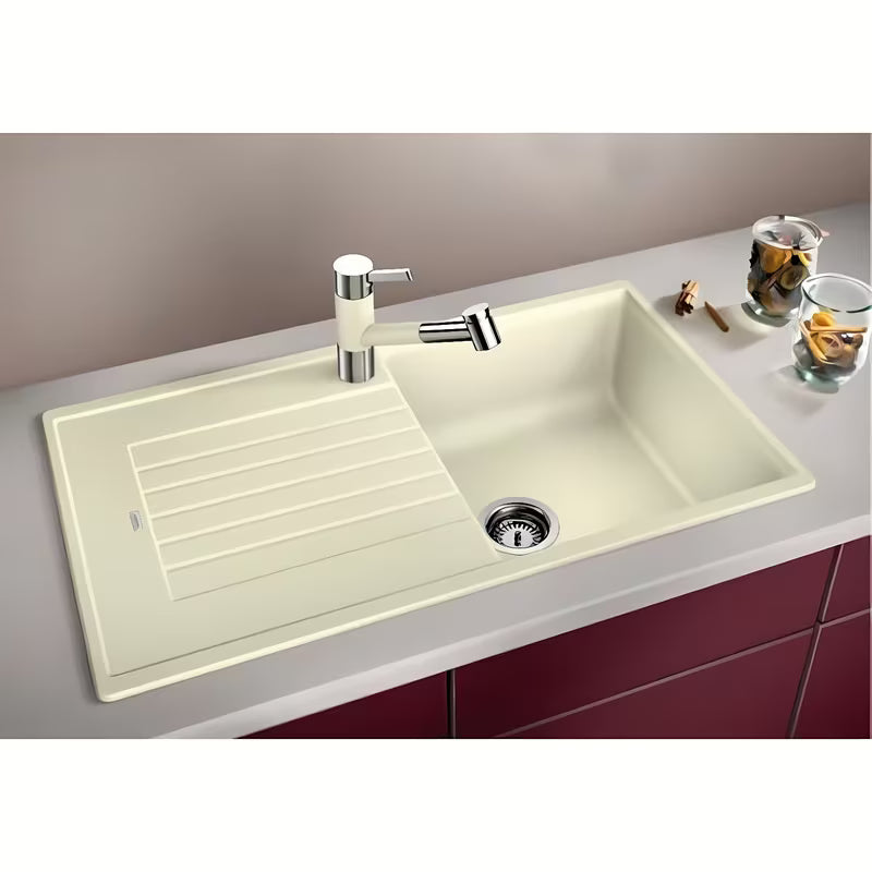 Granitni sudoper  Blanco Zia 5 S ocjednom plohom u boji antracit pro za ugradnju odozgo