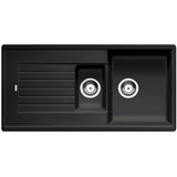 Granitni sudoper  Blanco Zia 6 S u antracit boji s tuš kadom s ocjednom plohom