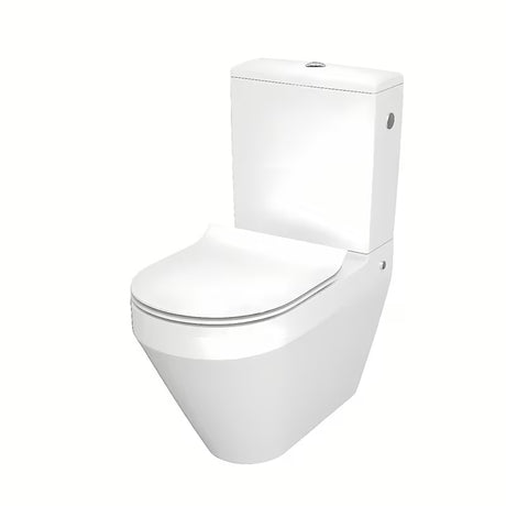 Cersanit Crea stojeća WC školjka kombi bez sustava za ispiranje s wc daskom soft Close u bijeloj boji