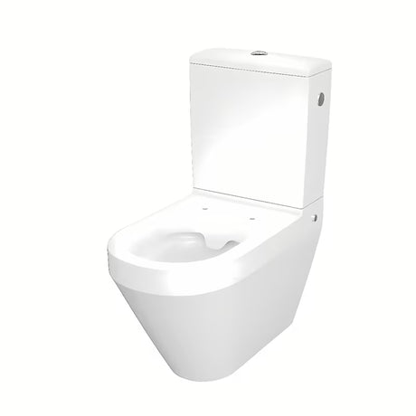 Cersanit Crea stojeća WC školjka kombi bez sustava za ispiranje s wc daskom soft Close u bijeloj boji