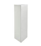 Visoka viseća kupaonski ormarić Cersanit Dormo u bijelom sjaju s četiri police i ogledalom