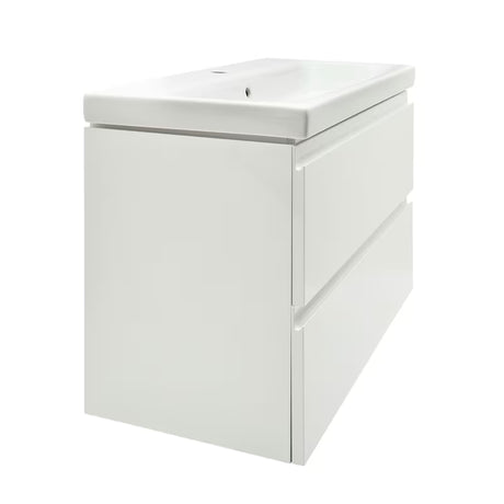 Cersanit Dormo viseća ormarić s keramičkim umivaonikom u bijelom sjaju 80x37,5x62 cm