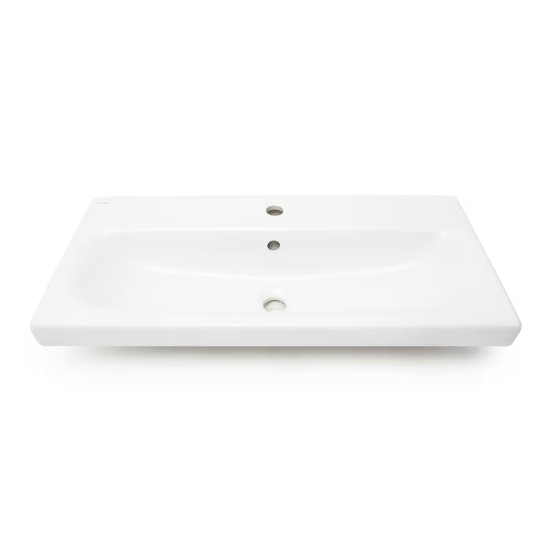 Cersanit Dormo viseća ormarić s keramičkim umivaonikom u bijelom sjaju 80x37,5x62 cm