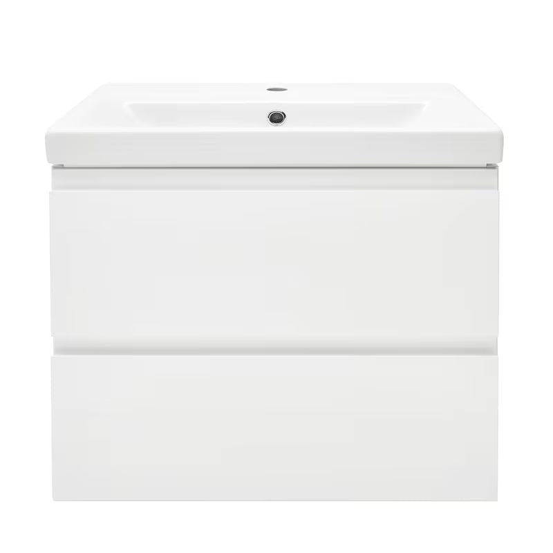 Cersanit Dormo viseća ormarić s keramičkim umivaonikom u bijelom sjaju 60x37,5x62 cm