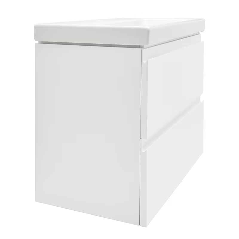 Cersanit Dormo viseća ormarić s keramičkim umivaonikom u bijelom sjaju 60x37,5x62 cm