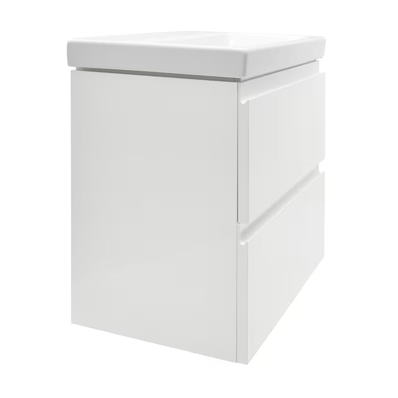 Cersanit Dormo viseća ormarić s keramičkim umivaonikom u bijelom sjaju 50x34,5x63 cm