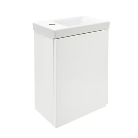 Cersanit Dormo viseća ormarić s keramičkim umivaonikom 40x21,5x64 cm u bijelom sjaju