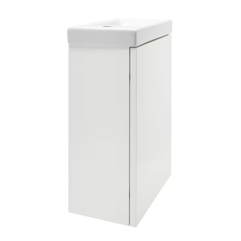 Cersanit Dormo viseća ormarić s keramičkim umivaonikom 40x21,5x64 cm u bijelom sjaju