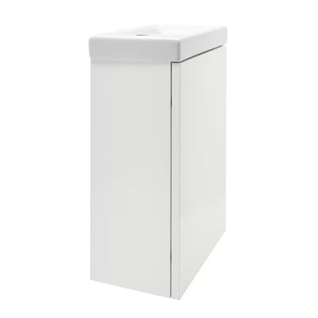 Cersanit Dormo viseća ormarić s keramičkim umivaonikom 40x21,5x64 cm u bijelom sjaju