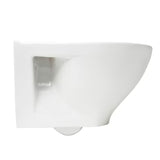 Bijeli viseća WC školjka Cersanit Dormo s bezrubnim izvedbom i daskom soft Close