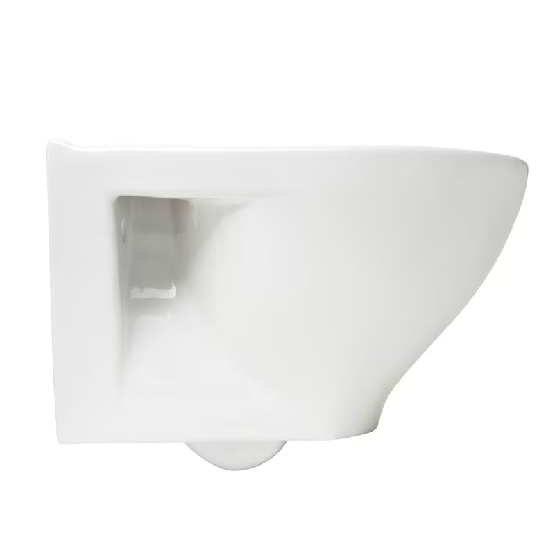 Bijeli viseća WC školjka Cersanit Dormo s bezrubnim izvedbom i daskom soft Close