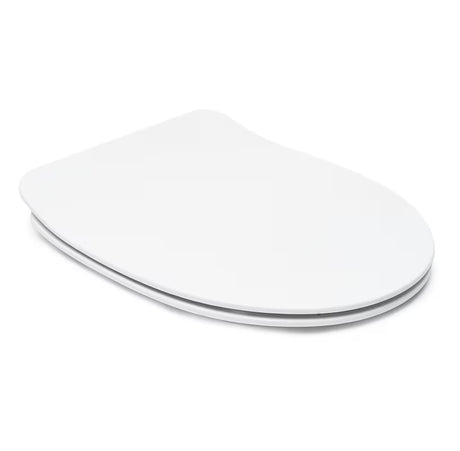 Bijeli viseća WC školjka Cersanit Dormo s bezrubnim izvedbom i daskom soft Close