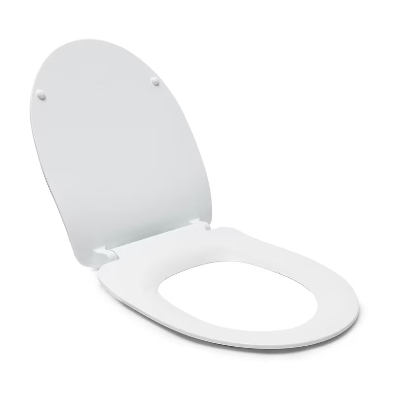 Bijeli viseća WC školjka Cersanit Dormo s bezrubnim izvedbom i daskom soft Close