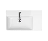 Bijeli viseće umivaonik za kupaonski ormarić Cersanit Inverto od keramike, dimenzije 80,5x45,5 cm