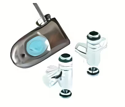 Sada grijači za radijatore 300W u kromu s digitalnim termostatom, zaštitom IP44 i Combi ventilima