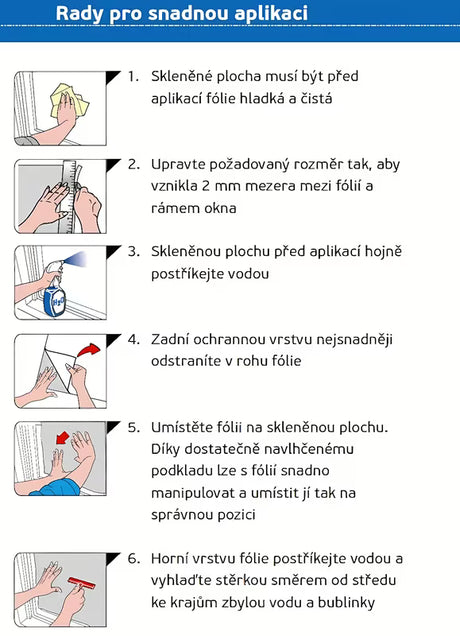 Transparentna folija d-c-fix Static za tuš kabina pro privatnost na staklenim površinama.