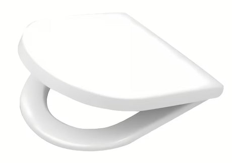 Bijela WC daska Duravit Starck 3 od duroplasta sa sporim spuštanjem soft Close i inox šarkama